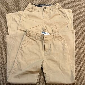 2 pair khaki pants, straight, leg   crown & ivy Beige/Tan Chino Pants Duo/O